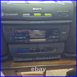 Sony CFD-646 Boombox CD Changer Tape Player Radio With Antenna Compact Stereo