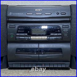 Sony CFD-646 Boombox CD Changer Tape Player Radio With Remote Compact Stereo