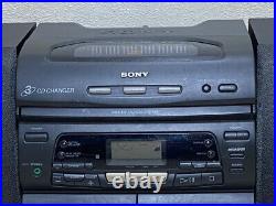 Sony CFD-646 Boombox CD Changer Tape Player Radio With Remote Compact Stereo