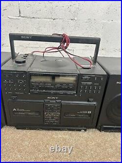 Sony CFD-770 Boombox Stereo CD Radio Mega Bass With Remote Tested working