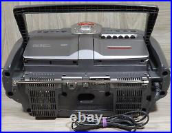 Sony CFD-G55 Cassette CD Player AM/FM Radio Boombox Power Drive Woofer TESTED