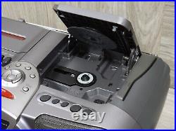 Sony CFD-G55 Cassette CD Player AM/FM Radio Boombox Power Drive Woofer TESTED