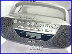 Sony CFD-S05 Stereo Boombox Portable CD Compact Disc Radio Cassette Player