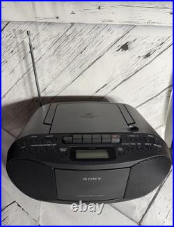 Sony CFD-S70 Portable CD Cassette Player AM/FM Radio Boombox Bluetooth TESTED