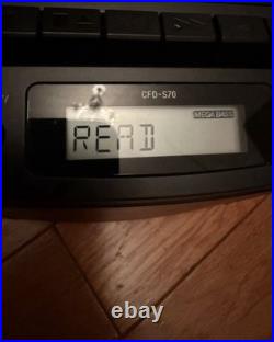 Sony CFD-S70 Portable CD Cassette Player AM/FM Radio Boombox Bluetooth TESTED