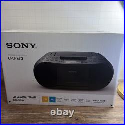 Sony CFD-S70 Radio/ CD/ Cassette Player Boombox with Enhanced Bass New And Sealed