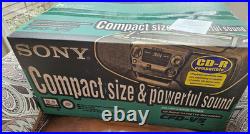 Sony CFD-V5 Portable AM/FM Cassette Recorder CD Player Mega Bass Boom Box NEW
