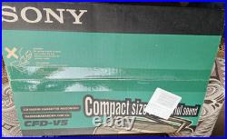 Sony CFD-V5 Portable AM/FM Cassette Recorder CD Player Mega Bass Boom Box NEW