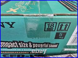 Sony CFD-V5 Portable AM/FM Cassette Recorder CD Player Mega Bass Boom Box NEW