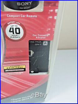 Sony Car Ready Portable Walkman CD Player with Car Kit (D-EJ368CK/CO) NOS Rare