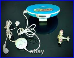 Sony Cd Player D-Ej002 Blue Portable Discman Serviced Fully Functional Classic