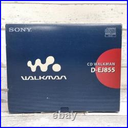 Sony Cd Walkman D-Ej855 Blue Portable Cd Player Shockproof Anti-Skip Personal