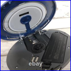 Sony Cd Walkman D-Ej855 Blue Portable Cd Player Shockproof Anti-Skip Personal