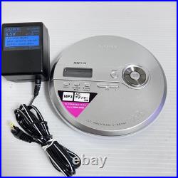 Sony Cd Walkman D-Ne241 Silver Portable Cd Player Personal Discman Audio Music