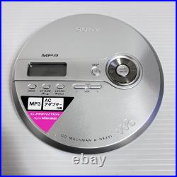 Sony Cd Walkman D-Ne241 Silver Portable Cd Player Personal Discman Audio Music