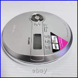 Sony Cd Walkman D-Ne241 Silver Portable Cd Player Personal Discman Audio Music
