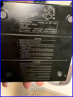 Sony D-10 Discman Player & Battery Pack BP-100 Read Description