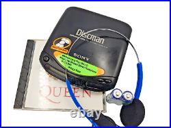 Sony D-131 CD Compact Disc Walkman Discman Player Personal Stereo Black Vintage