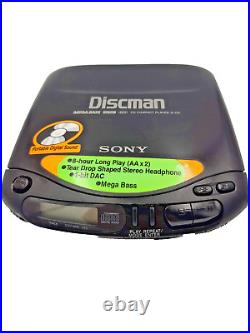 Sony D-131 CD Compact Disc Walkman Discman Player Personal Stereo Black Vintage