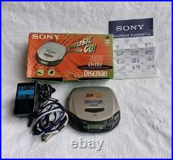Sony D-181 Portable CD Compact Disc Player Discman Near Mint Boxed Rare