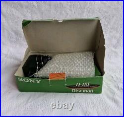 Sony D-181 Portable CD Compact Disc Player Discman Near Mint Boxed Rare