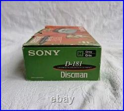 Sony D-181 Portable CD Compact Disc Player Discman Near Mint Boxed Rare