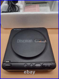 Sony D-2 Discman Vintage CD Player Japan Tested 1989 Original Box Manual Extras