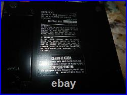 Sony D-25 Portable Discman CD Player withcase, manual, cpm 100 plate, gooseneck