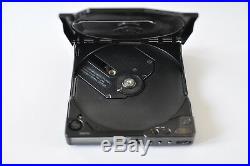 Sony D-250 Discman BLACK Rare CD Player JAPAN for RESTORATION with CASE
