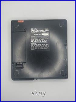 Sony D-250 Discman Portable CD Player + Case, Adapter, Battery, Manual As-Is