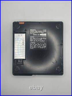 Sony D-250 Discman Portable CD Player + Case, Adapter, Battery, Manual As-Is