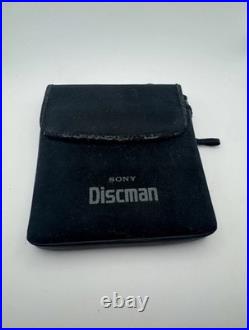 Sony D-250 Discman Portable CD Player + Case, Adapter, Battery, Manual As-Is