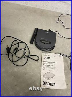 Sony D-311 Portable Discman Vintage Audiophile CD Player Digital Audio DSP 1Bit