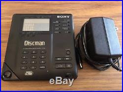 Sony D-35 CD Discman vintage player Working With Charger
