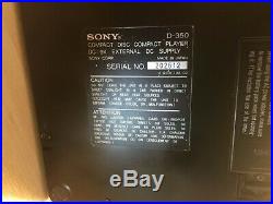 Sony D-350 Discman Portable CD Player Working