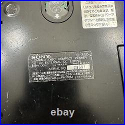 Sony D-350 Vintage Discman Portable CD Player with Rechargeable Battery WORKS