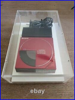 Sony D-50 Portable Cd Player Red Rare D-5