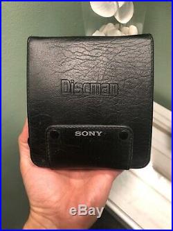 Sony D-555 D-z555 Portable Discman Original Leather Case Rare To FindFREE SHIP