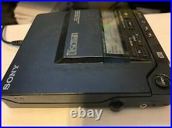 Sony D-555 Discman Portable Vintage CD Player Walkman FOR PARTS OR REPAIR AS IS