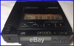 Sony D-555 Discman Vintage CD Player TESTED D555 1991 Case & Plug In Adaptor