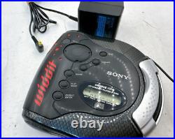 Sony D-5WD CD Walkman Portable Player with AC Adapter SPORTS widdit Tested Japan