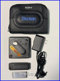 Sony D-88 Discman Near Perfect Condition and Functional with Case & Battery Pack