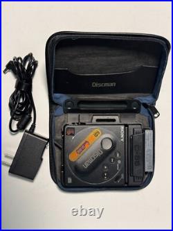 Sony D-88 Discman Near Perfect Condition and Functional with Case & Battery Pack