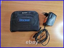 Sony D-88 Discman Walkman Portable CD Player with Vintage Parts Case