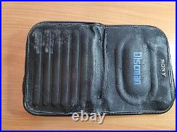 Sony D-88 Discman Walkman Portable CD Player with Vintage Parts Case