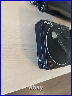 Sony D-88 Portable Discman Walkman CD Player PARTS Untested With Case Vintage