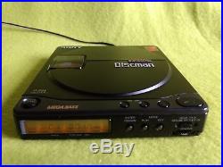 Sony D-99 DISCMAN Compact disc player Mega Bass RETRO RARE vintage FOR REPAIR