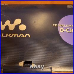 Sony D-Cj01 Portable Cd Player Walkman Personal Compact Disc Player Audio