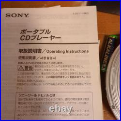Sony D-Cj01 Portable Cd Player Walkman Personal Compact Disc Player Audio