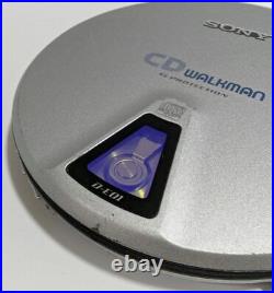 Sony D-E01 CD Walkman G Protection Portable Silver Player Free shipping